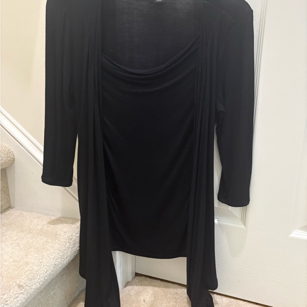 White House Black Market Black Cardigan